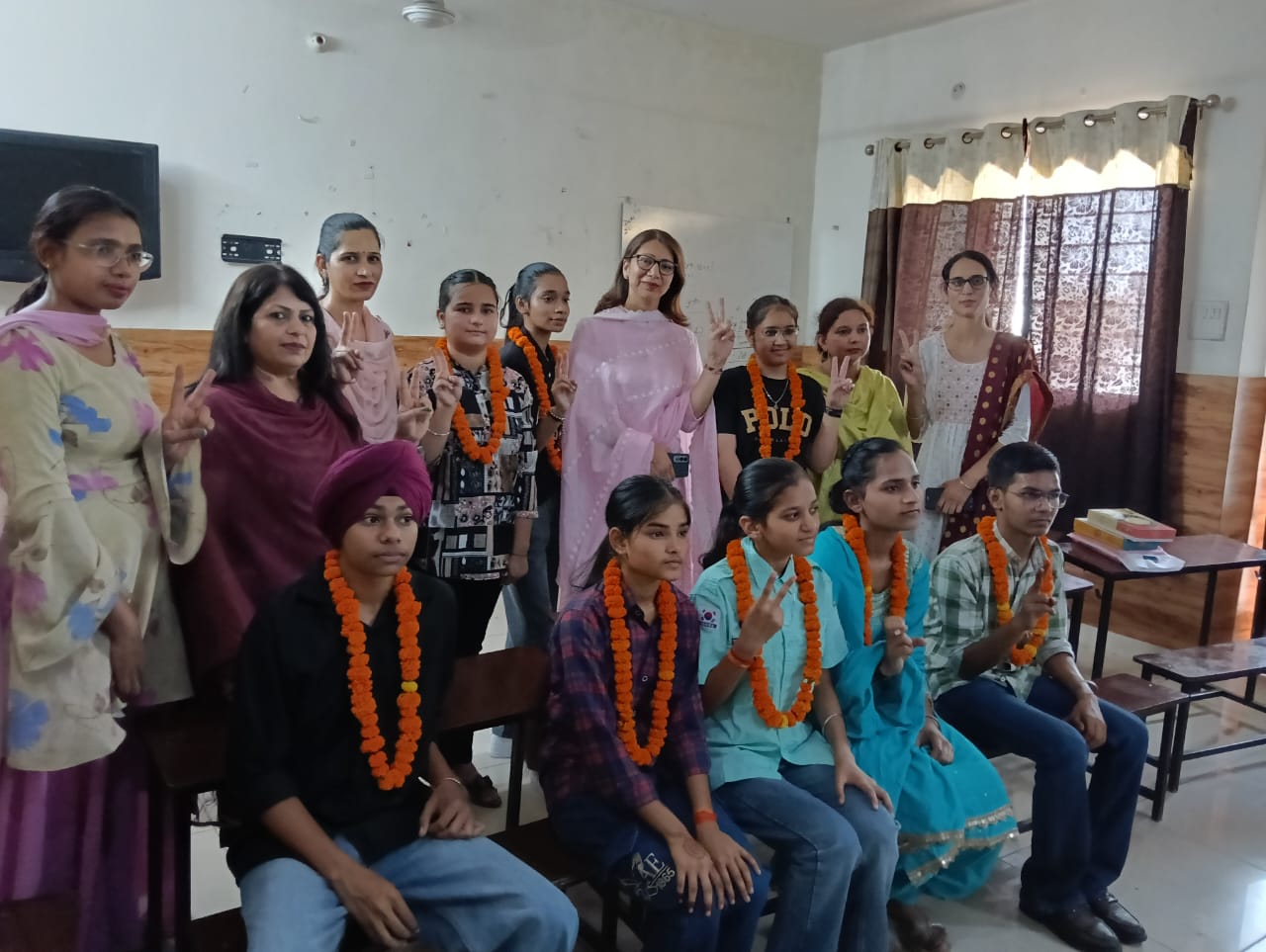 Sarabjit Kaur of Greenland Public School included in the merit list.       